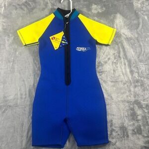 Blue and Yellow Kids Wet Suit Size‎ 6